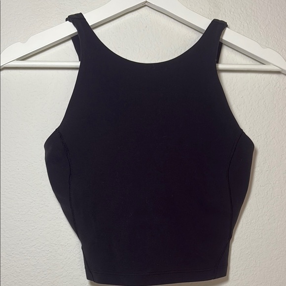 Lululemon Align High Neck Black Crop Black Tank Top size 2 - Picture 2 of 6